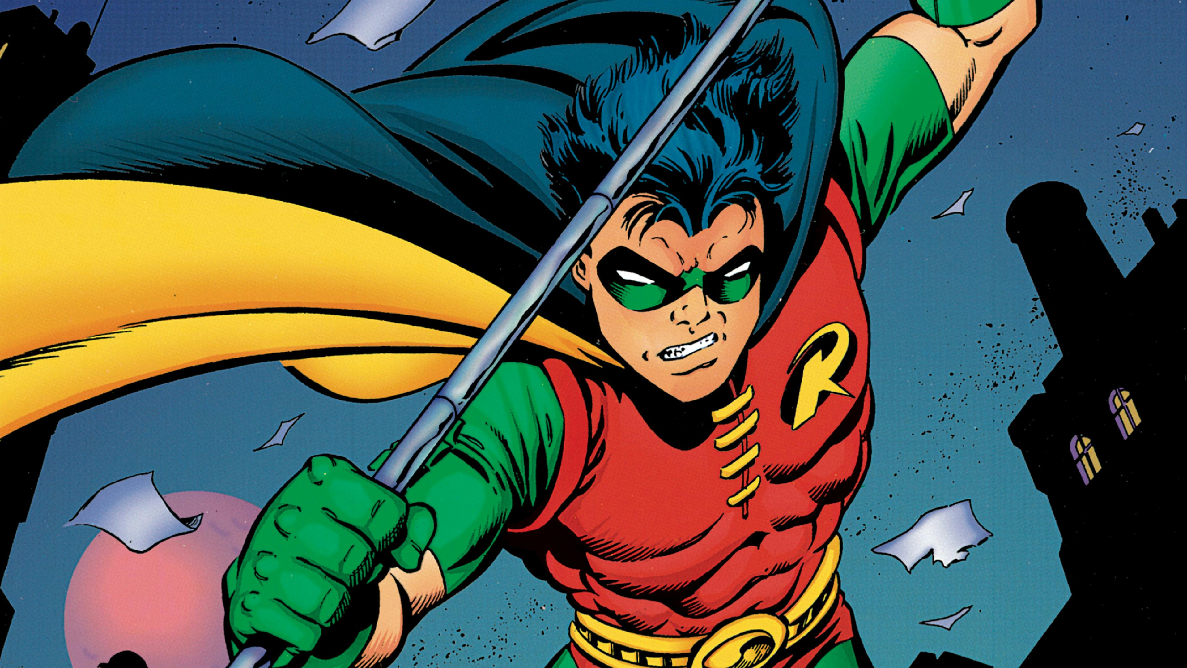 7. Dick Grayson Wears Tim Drake's Robin Costume: It seemed only fit when Dick Grayson came in as Robin instead of Tim Drake. It suited him and was the comically-accurate costume he could find.