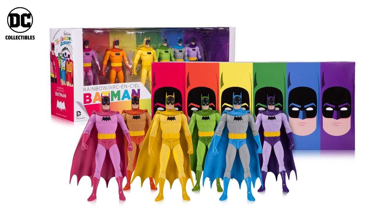 rainbow batman figures