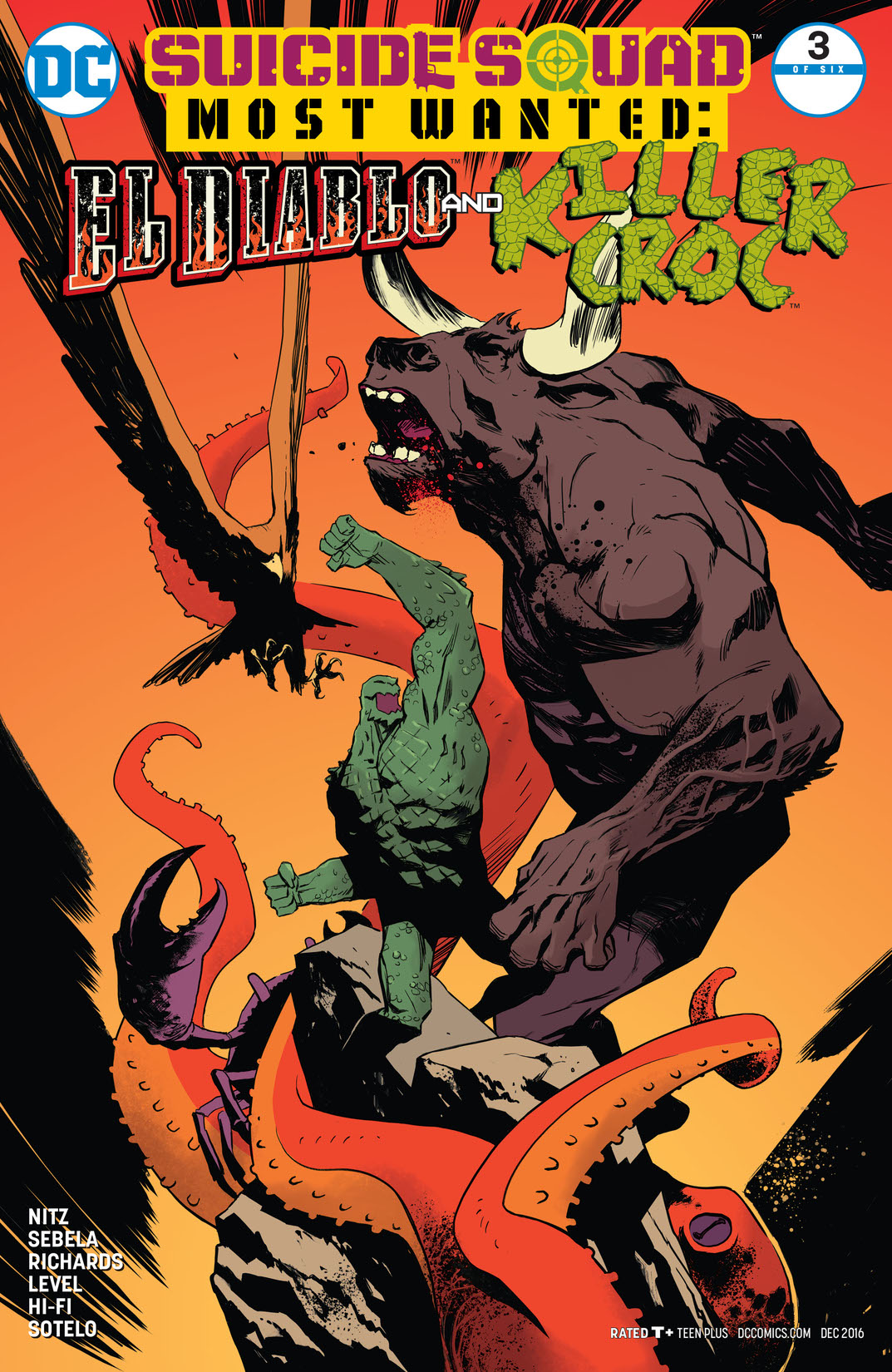 Suicide Squad Most Wanted: El Diablo and Killer Croc #3 preview images