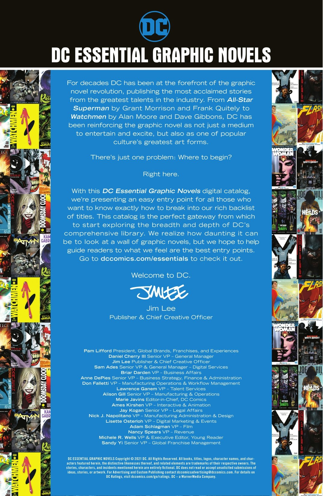 DC Essentials Graphic Novels Catalog 2021