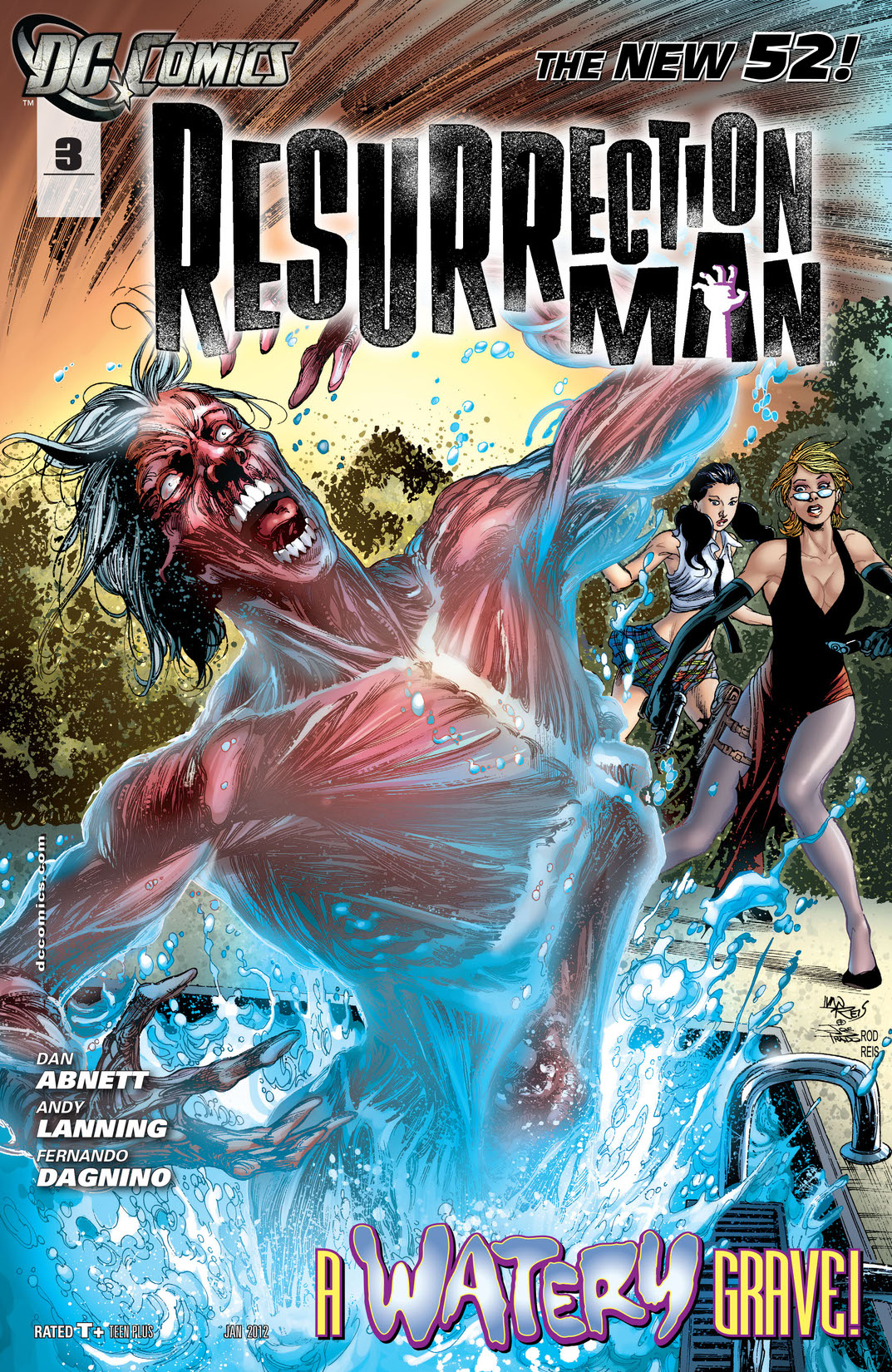 Resurrection Man (2011-) #3 preview images