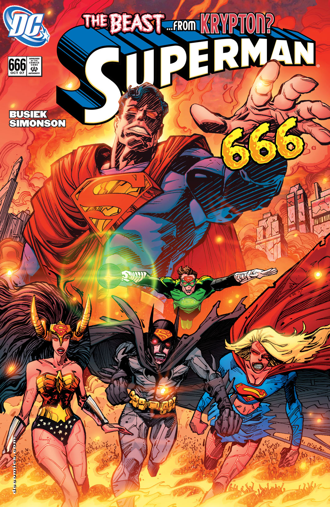 Superman (2006-) #666 preview images