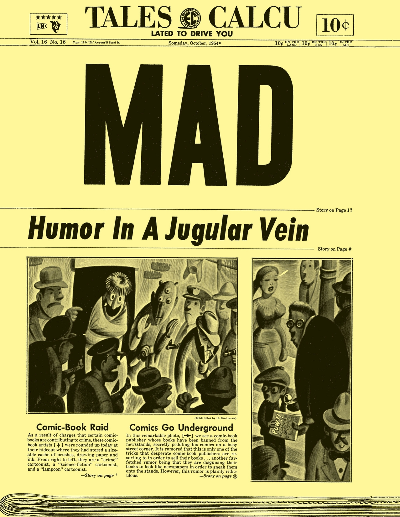 MAD Magazine #16 preview images
