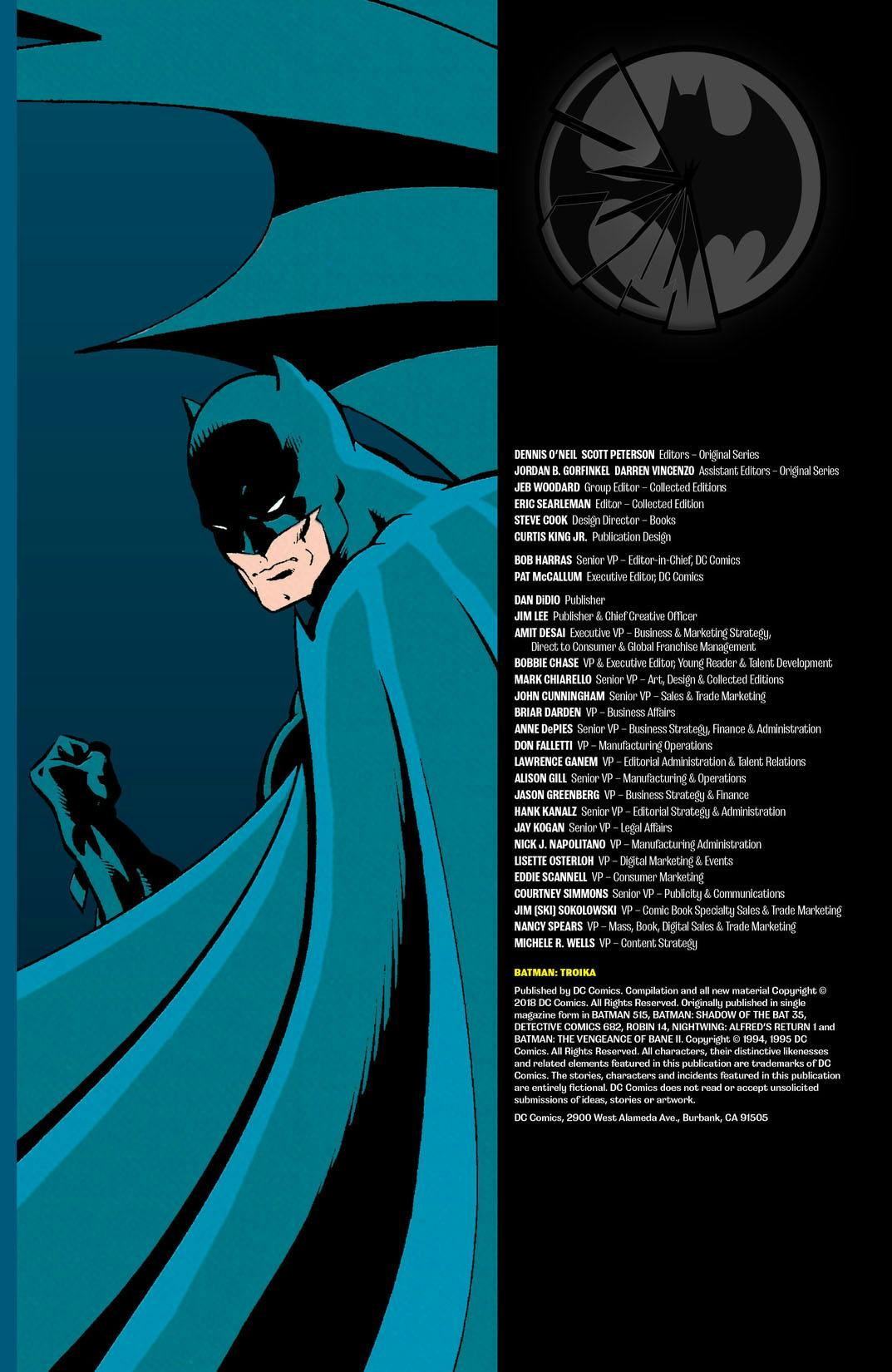 アメコミ・英語　バットマン　BATMAN TROIKA Batman: Troika by Doug Moench, Alan Grant, Chuck Dixon