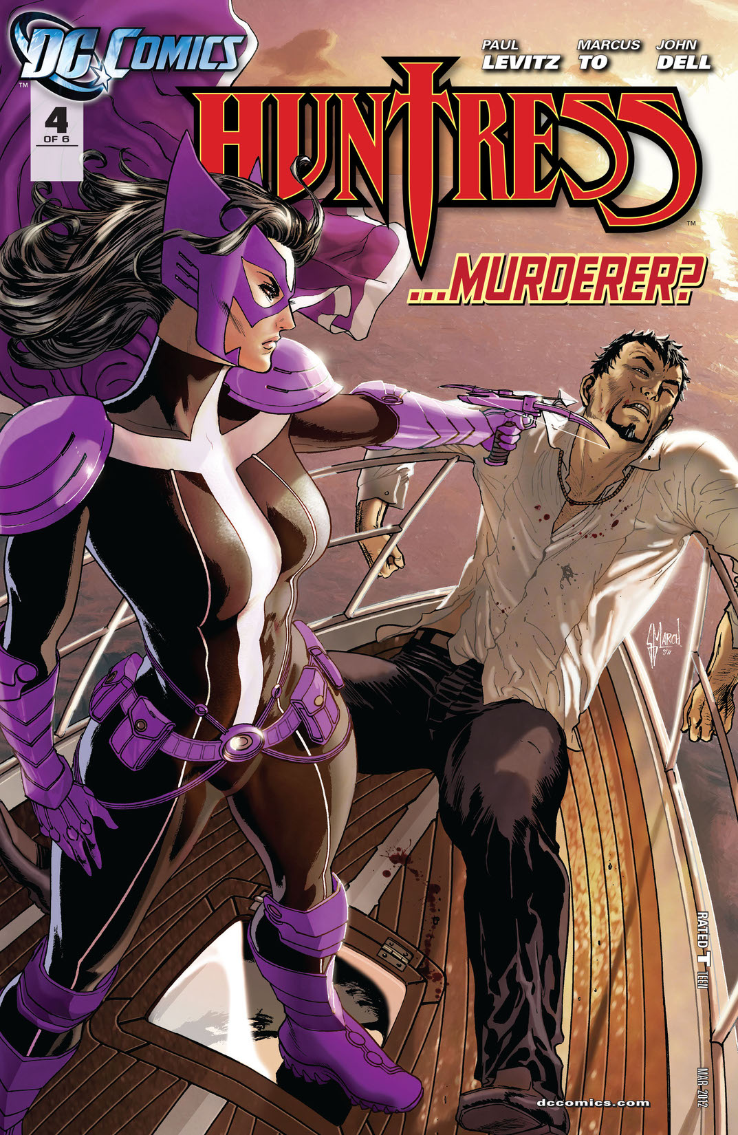 Huntress #4 preview images