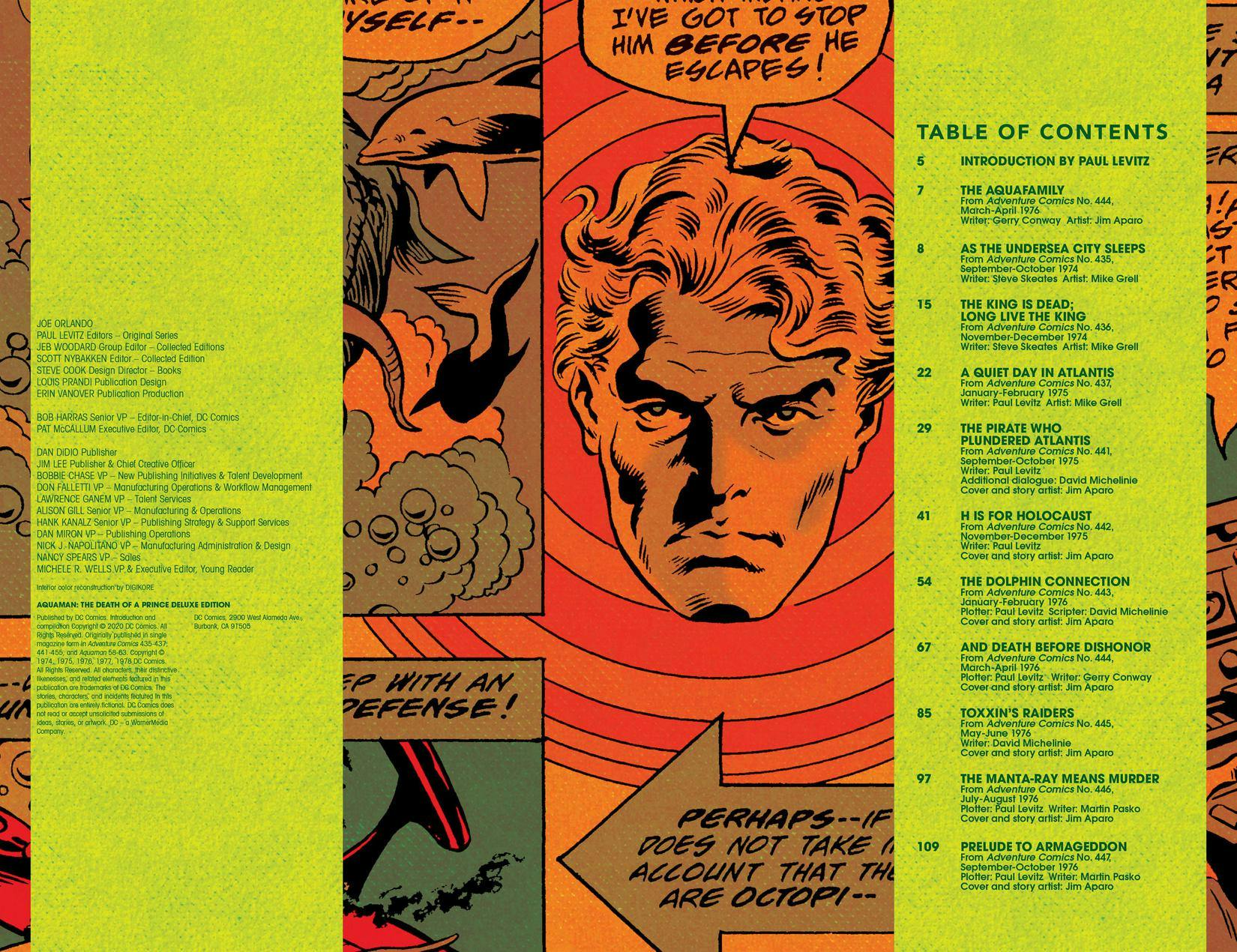 Aquaman The Death of a Prince Deluxe Edition