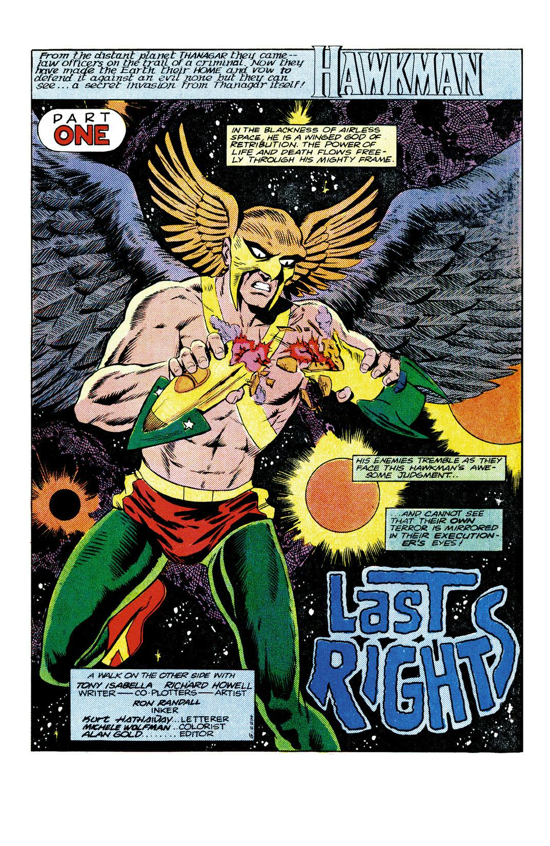 Hawkman (1986-1987) series preview1