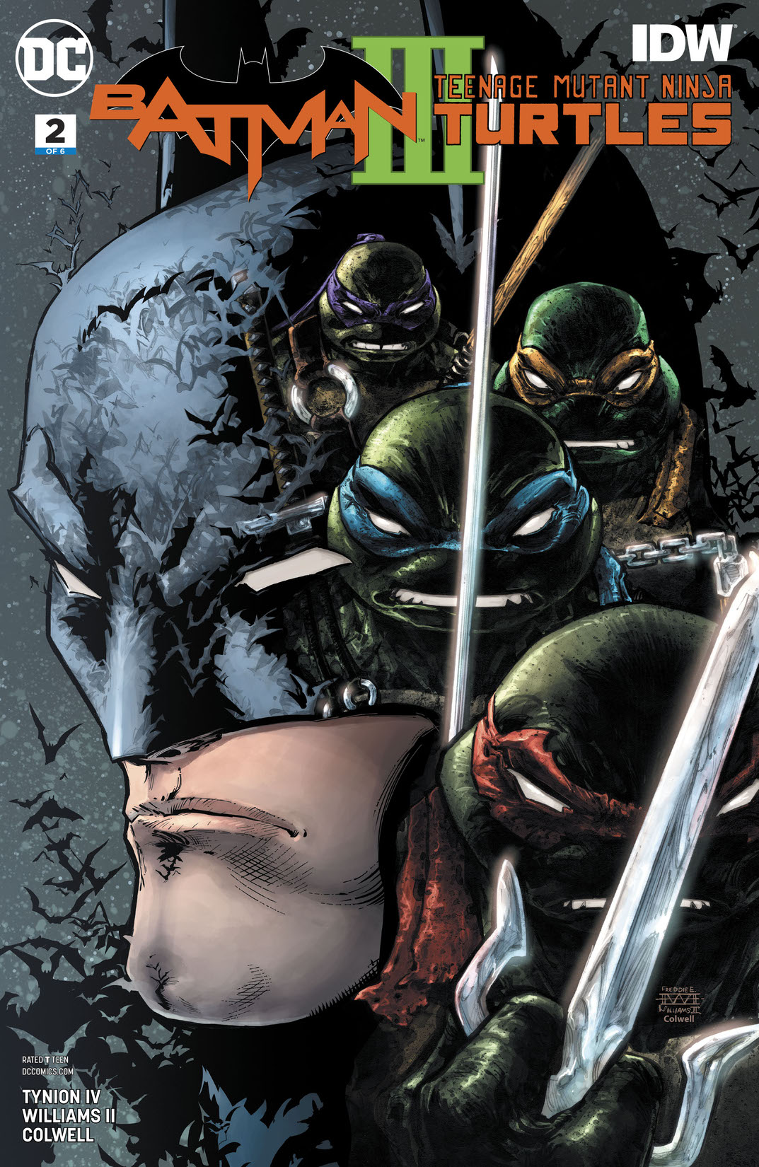Batman/Teenage Mutant Ninja Turtles III #2 preview images
