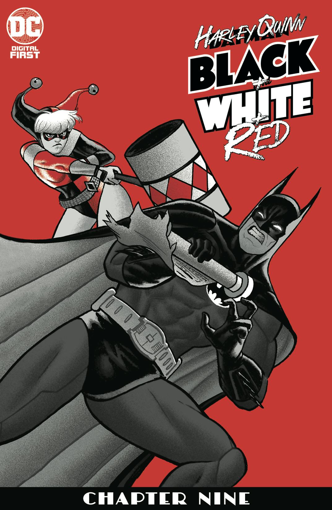 Harley Quinn Black + White + Red #9