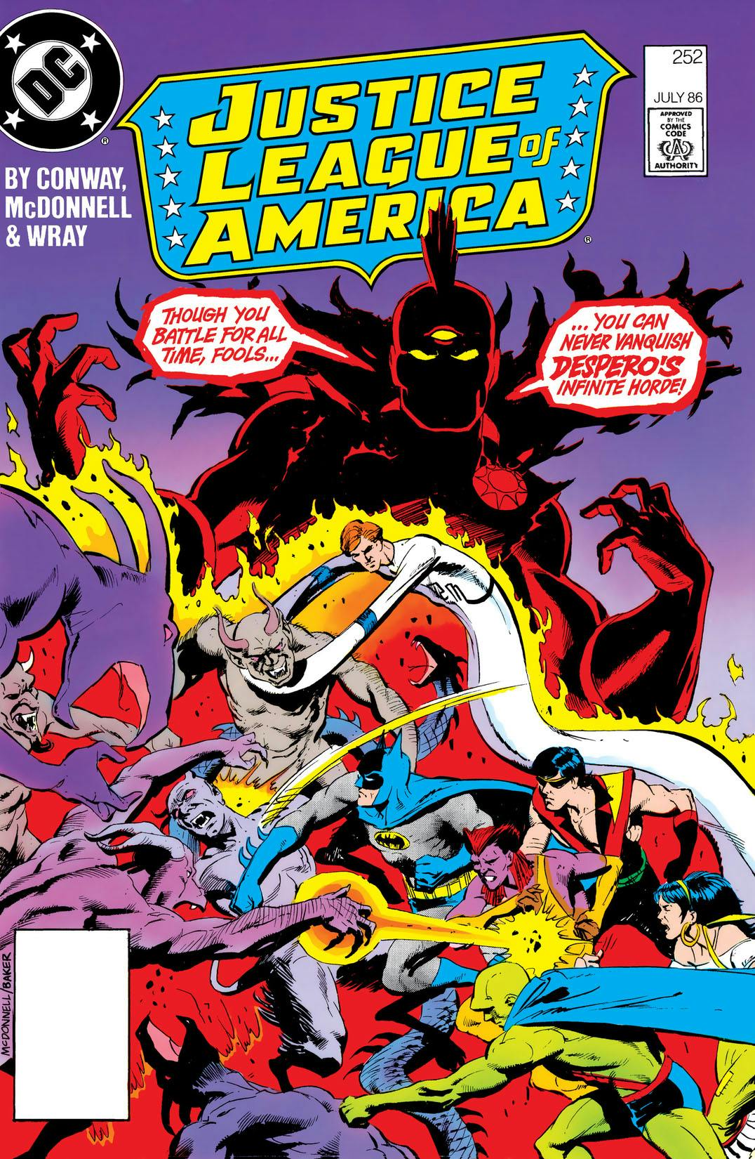 Justice League of America (1960-) #252