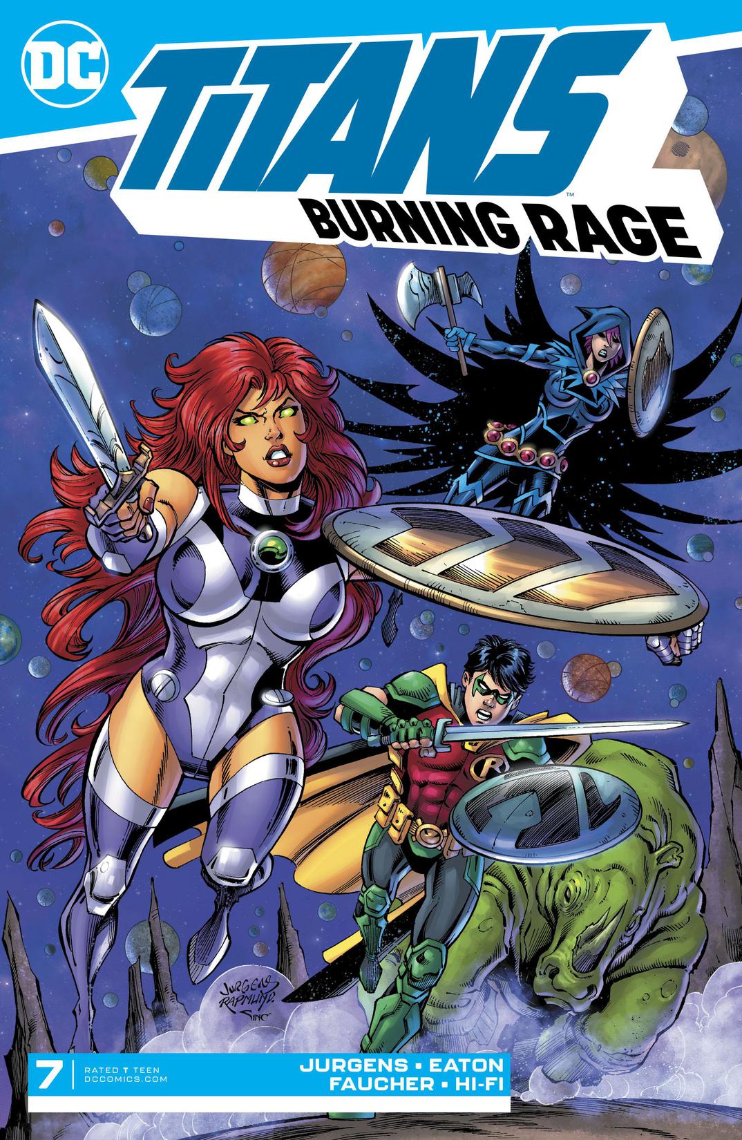Titans: Burning Rage #7 preview images