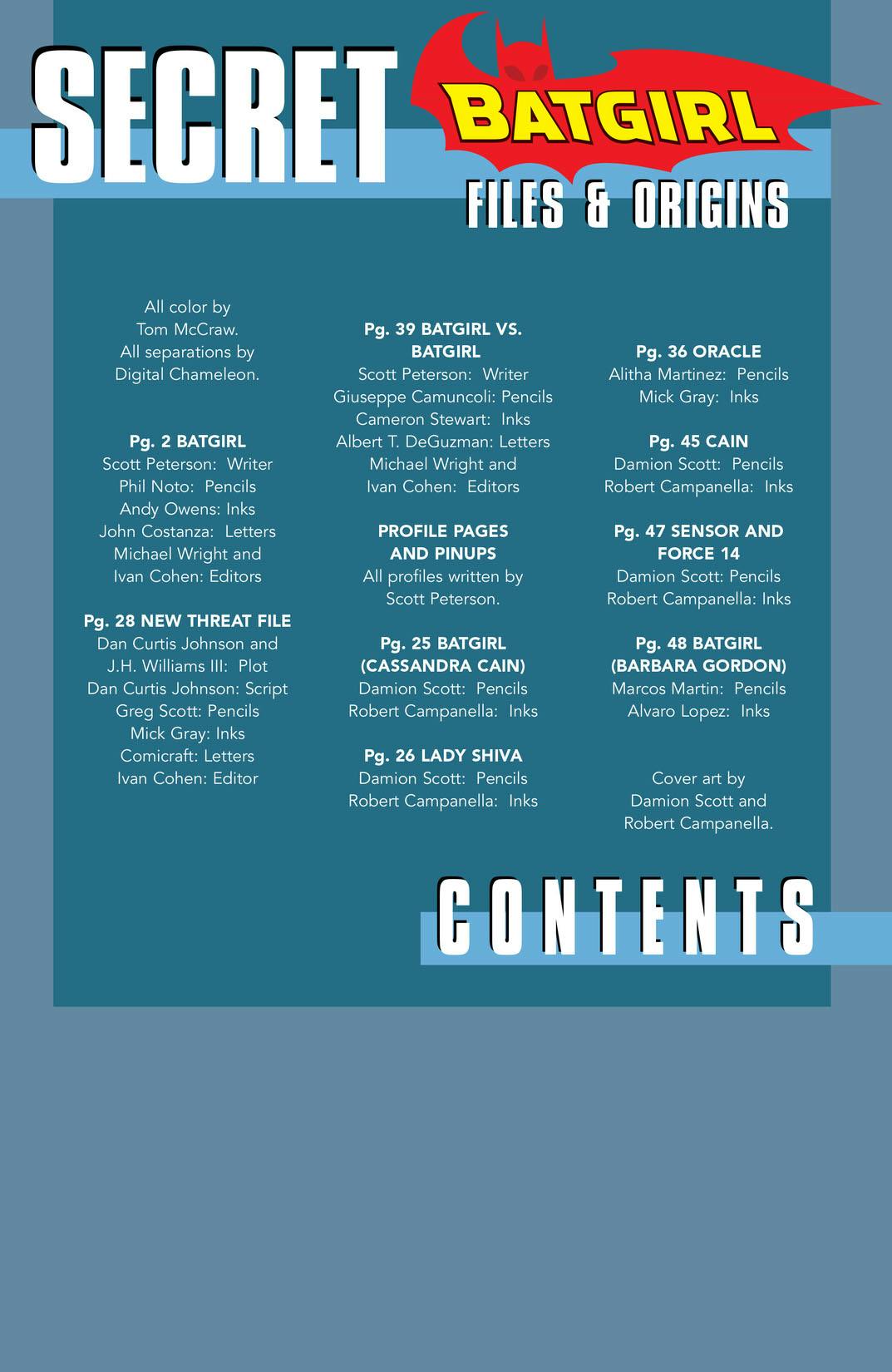 Batgirl: Secret Files and Origins series preview1