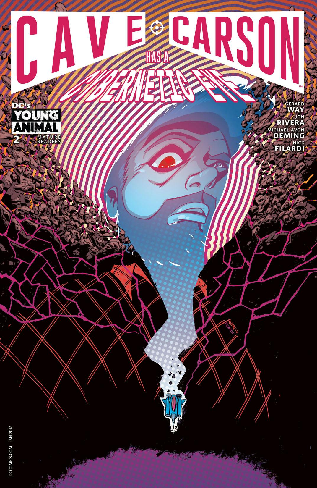 Cave Carson Has a Cybernetic Eye #2 preview images