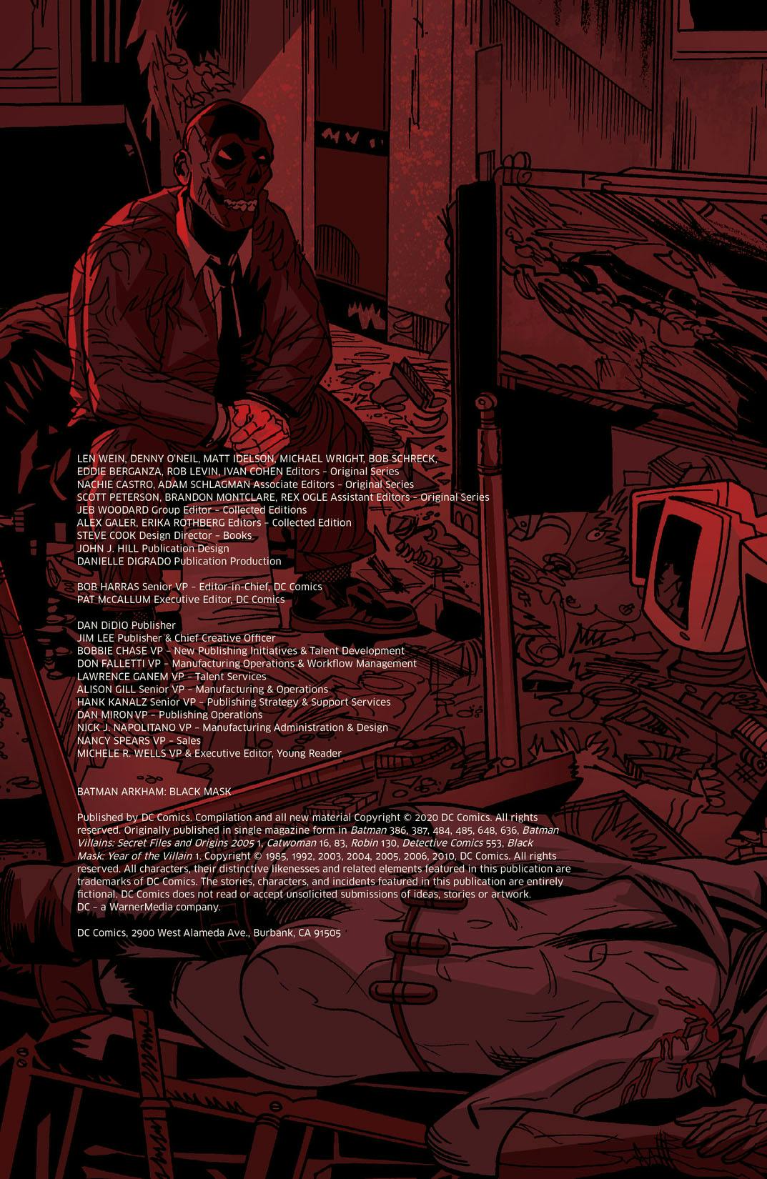 Batman Arkham: Black Mask | DC Comics Issue