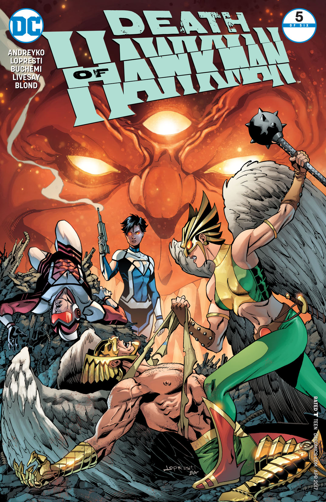 Death of Hawkman #5 preview images