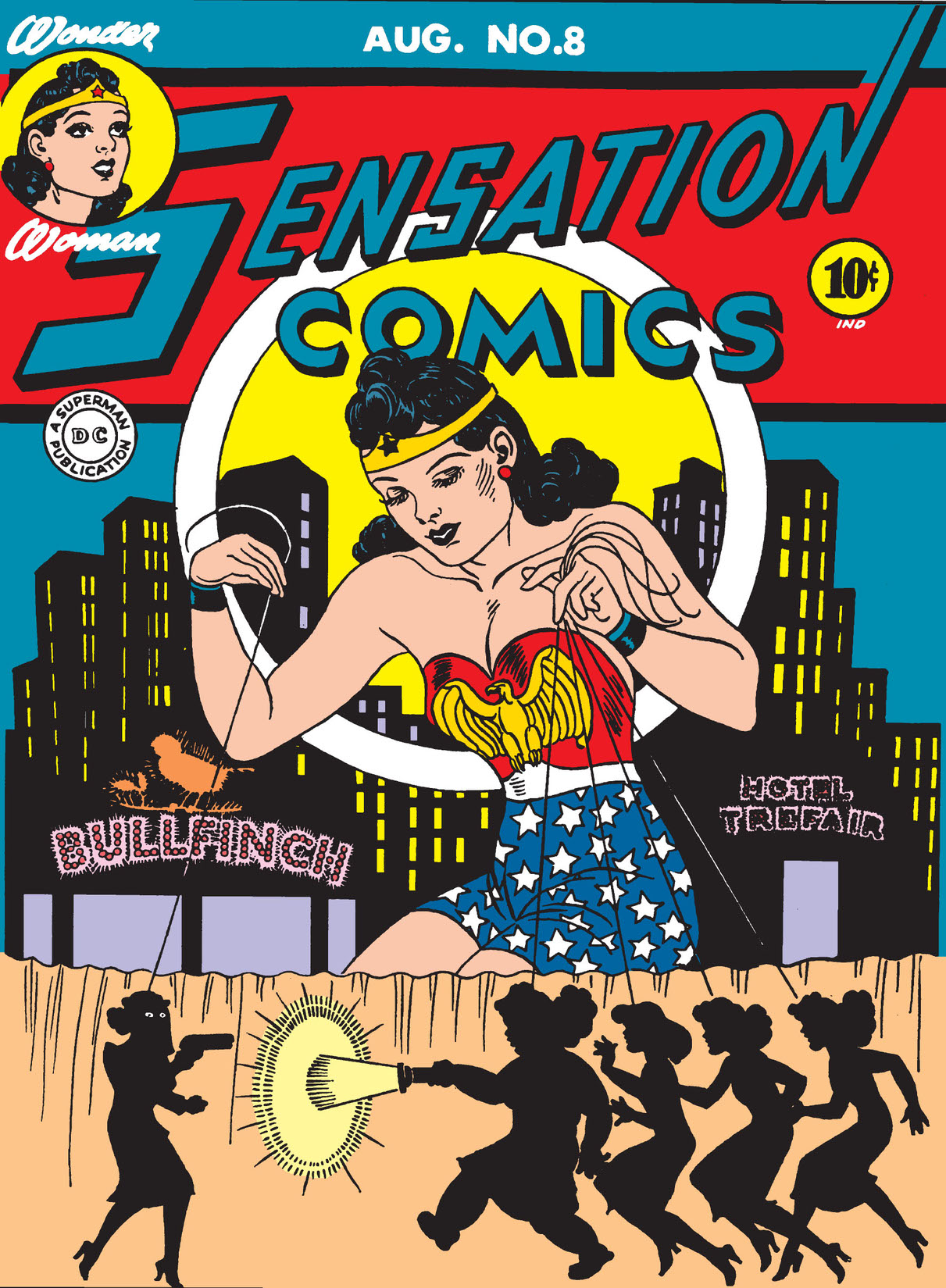 Sensation Comics #8-9 preview images