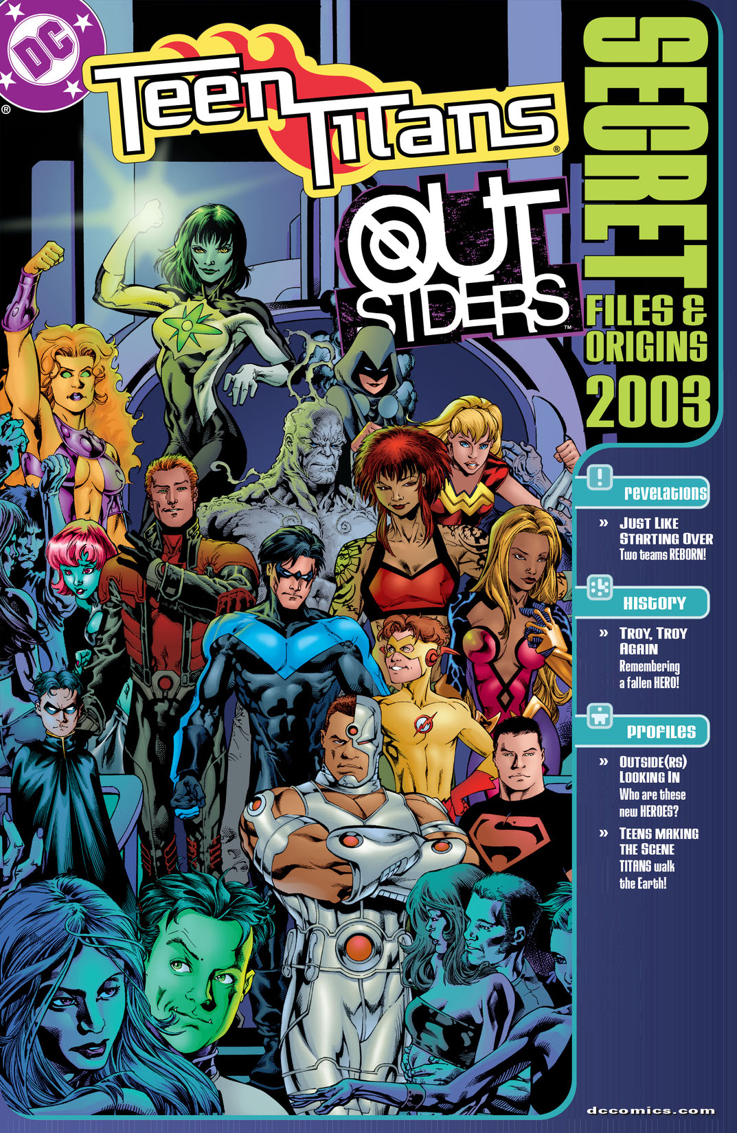Teen Titans/Outsiders Secret Files 2003 #1 preview images