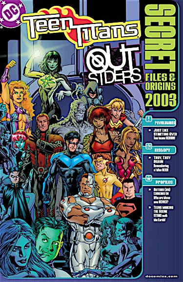 Teen Titans/Outsiders Secret Files 2003 #1 preview images