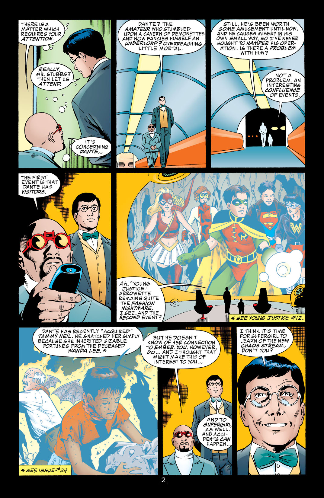 1999 Young Justice Peter David & Leonard Kirk Supergirl No.36