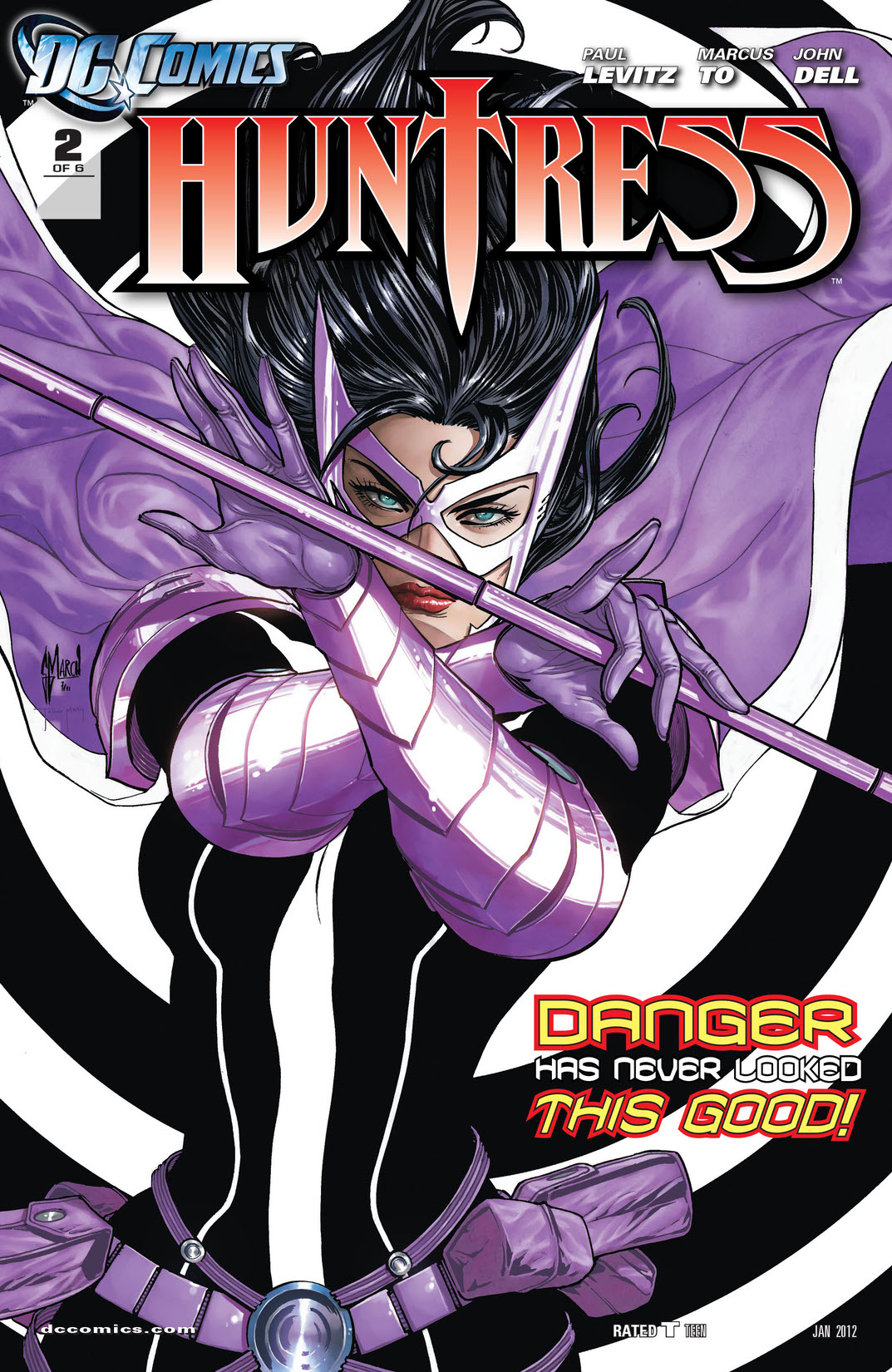 Huntress #2 preview images