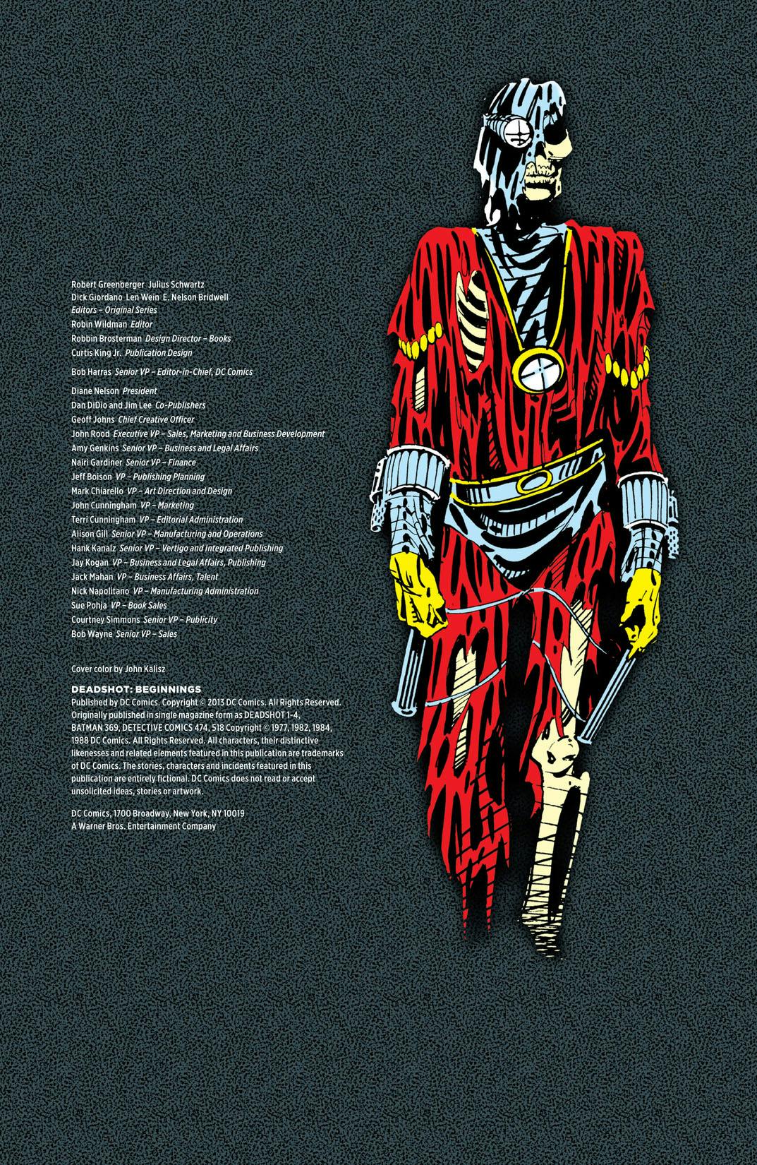 Deadshot: Beginnings | DC Comics Issue