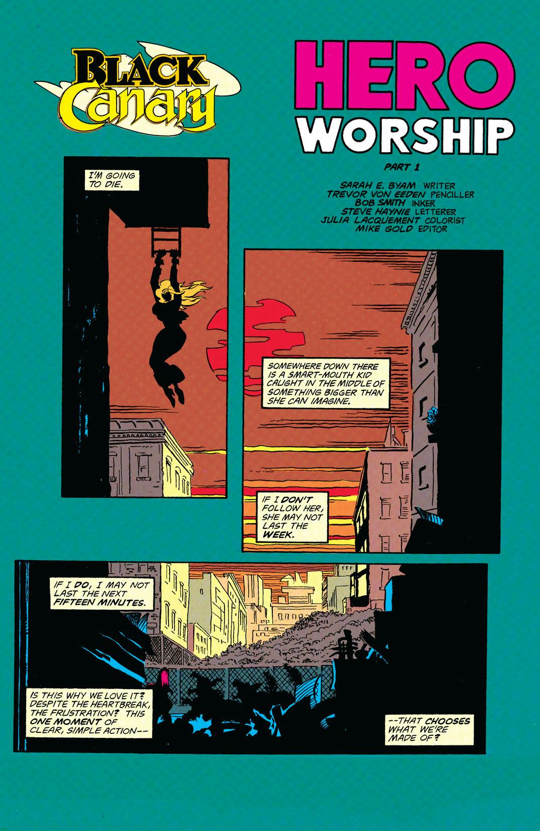 Black Canary (1993) series preview1