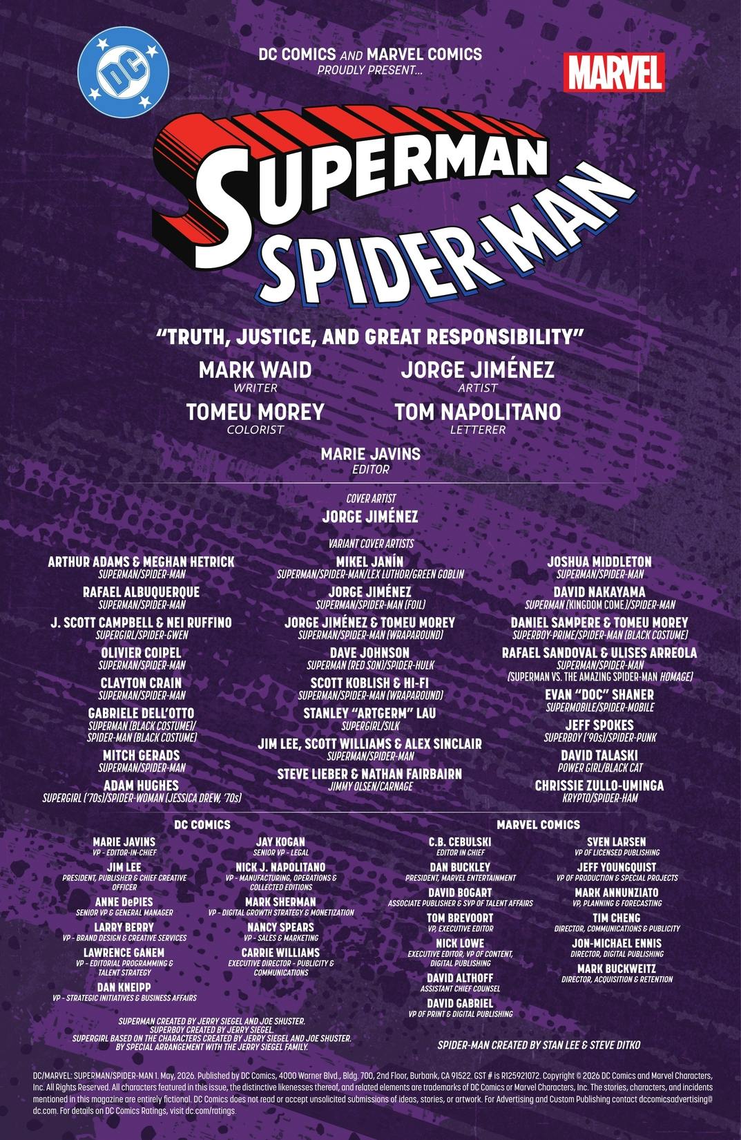 DC/Marvel: Superman/Spider-Man series preview1