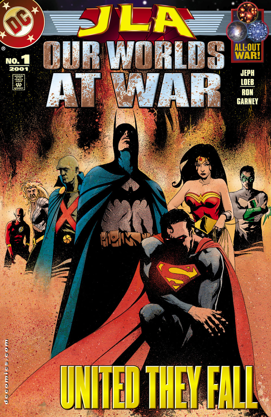 JLA: Our Worlds at War #1 preview images