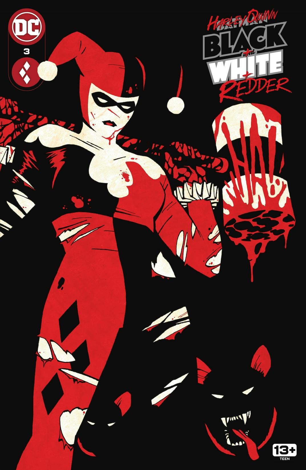 Harley Quinn: Black + White + Redder #3