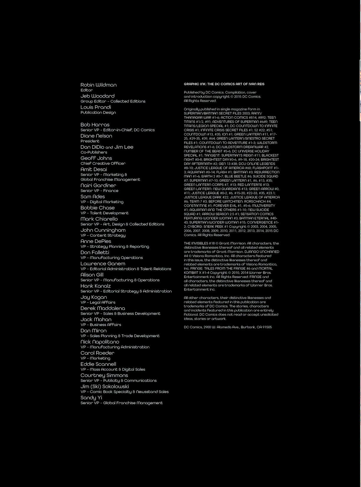 Graphic Ink: The DC Comics Art of Ivan Reis series preview2