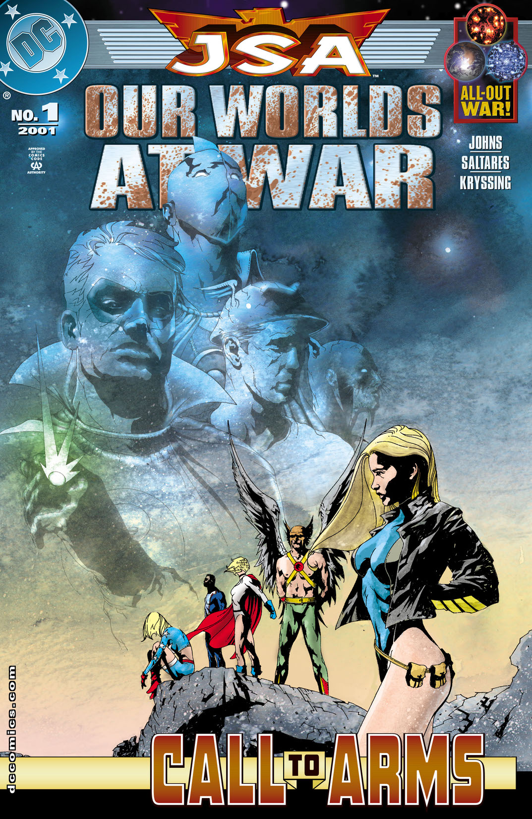 JSA: Our Worlds at War #1 preview images
