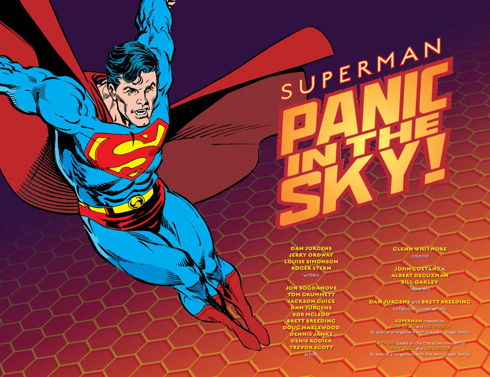アメコミ・英語　スーパマン　SUPERMAN: PANIC IN THE SKY Superman Panic In The Sky #1 1993 VF/NM TPB 1St. Print DC