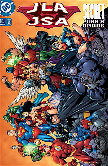 JLA/JSA Secret Files #1 preview images