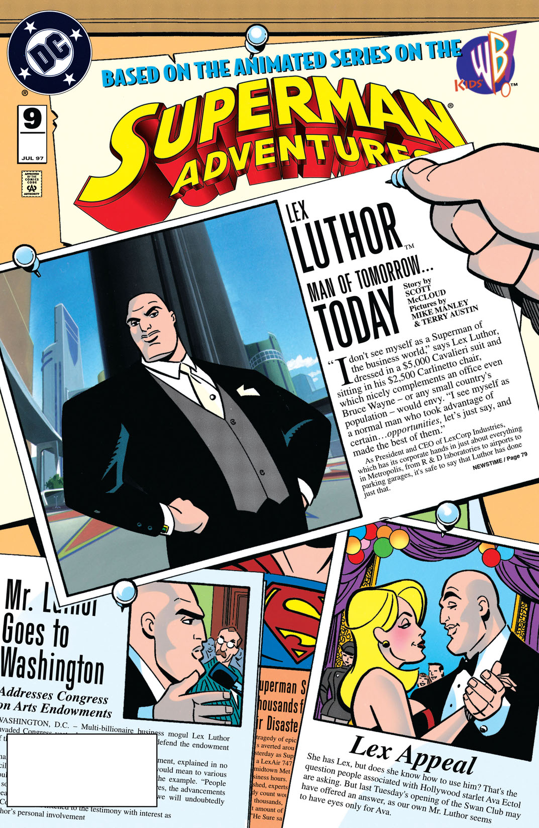 Superman Adventures #9 preview images