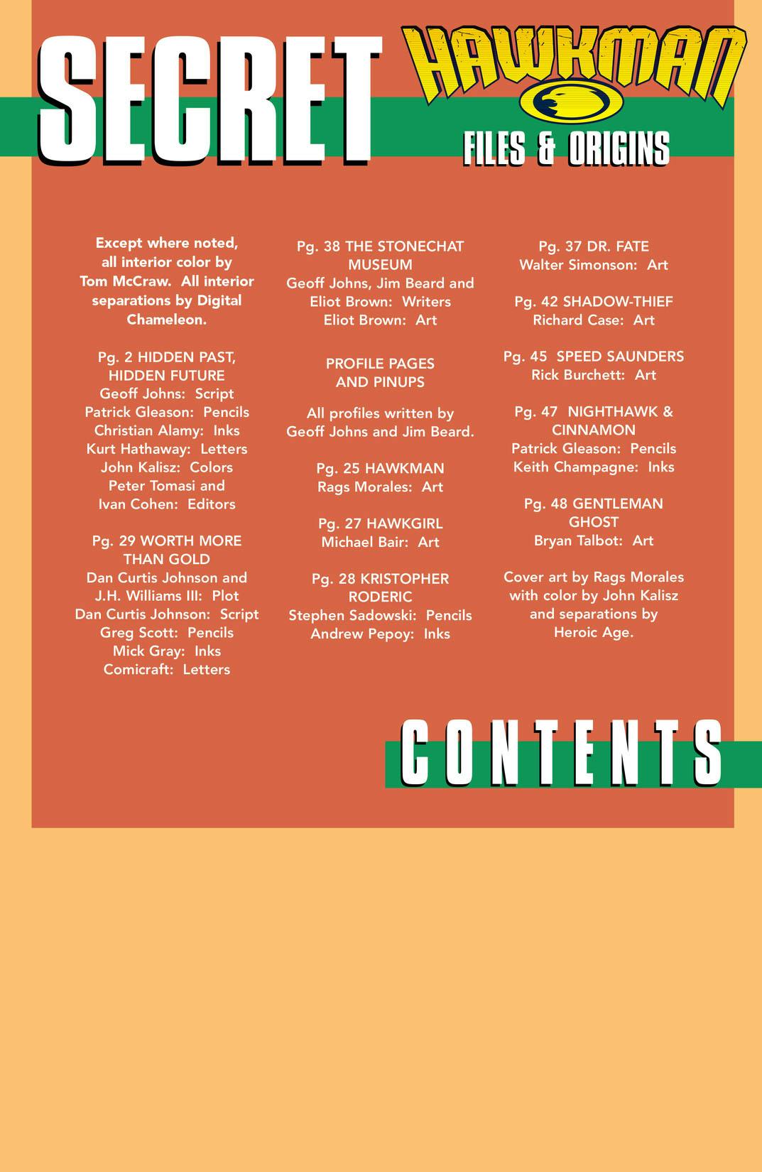 Hawkman: Secret Files and Origins series preview1