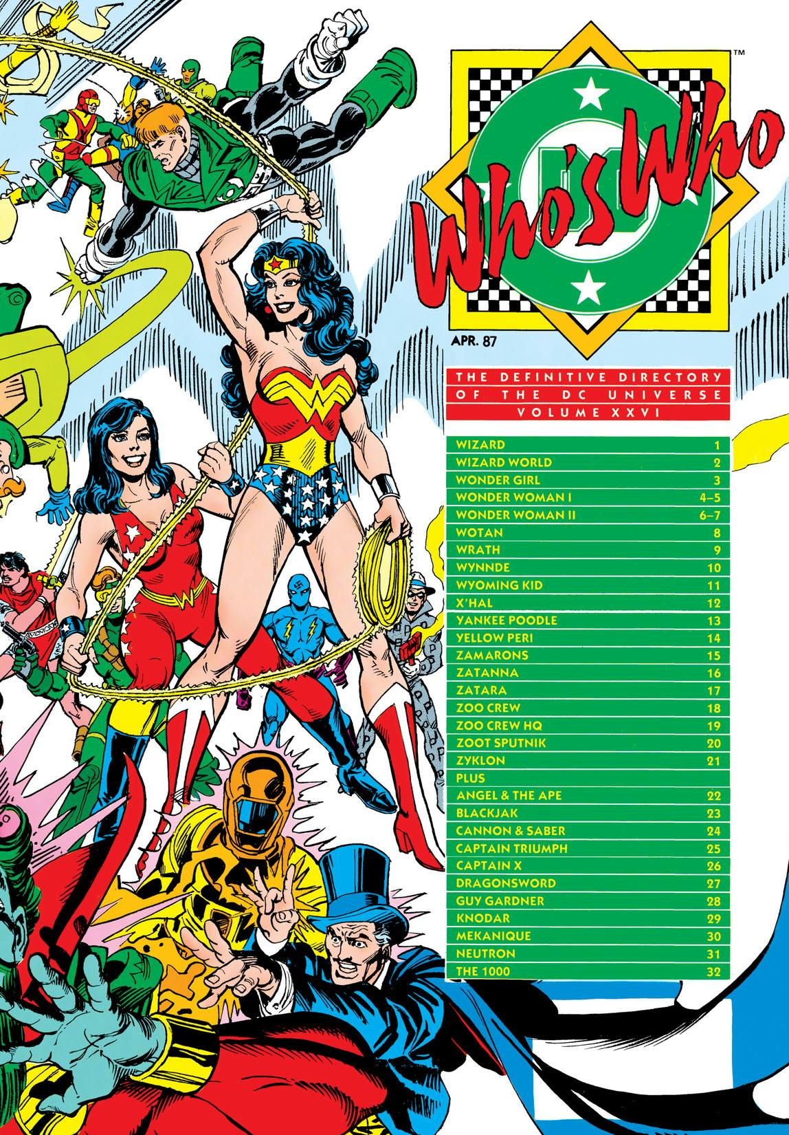 Who's Who: The Definitive Directory of the DC Universe #26