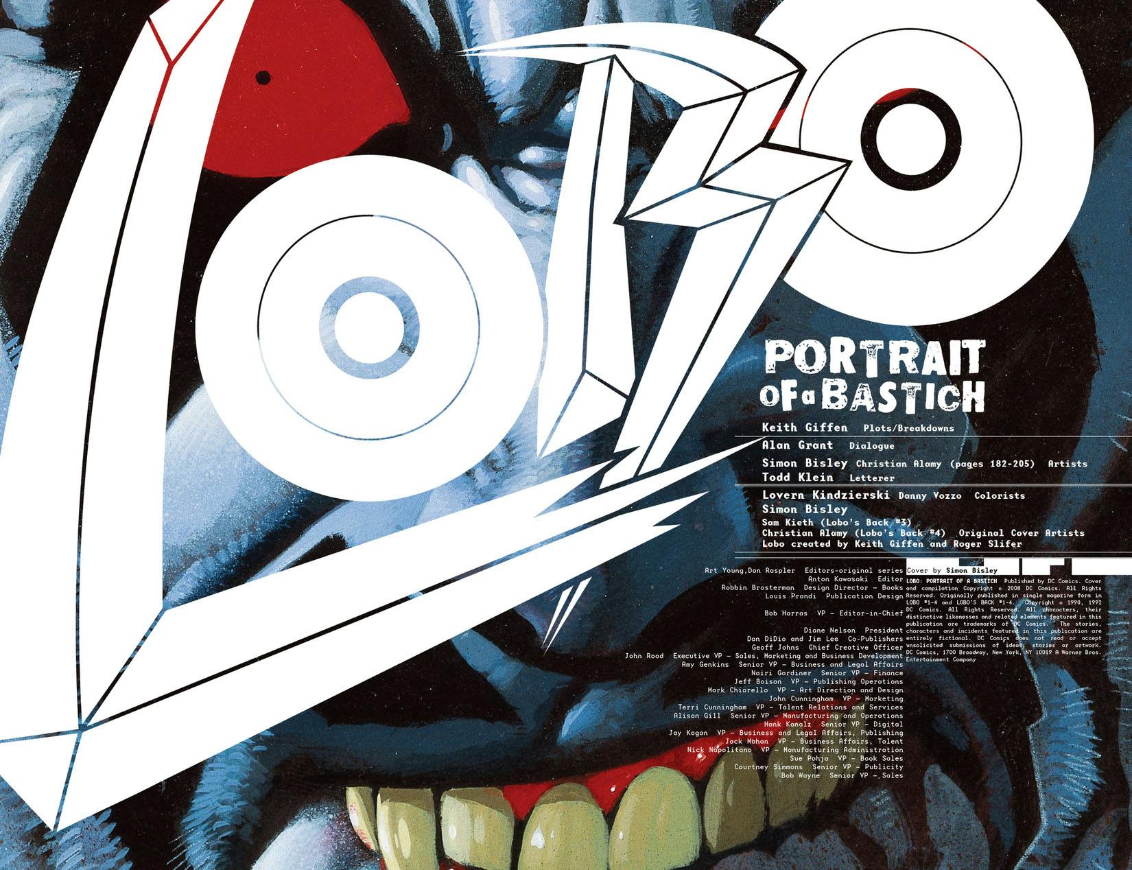 Lobo: Portrait of a Bastich series preview2