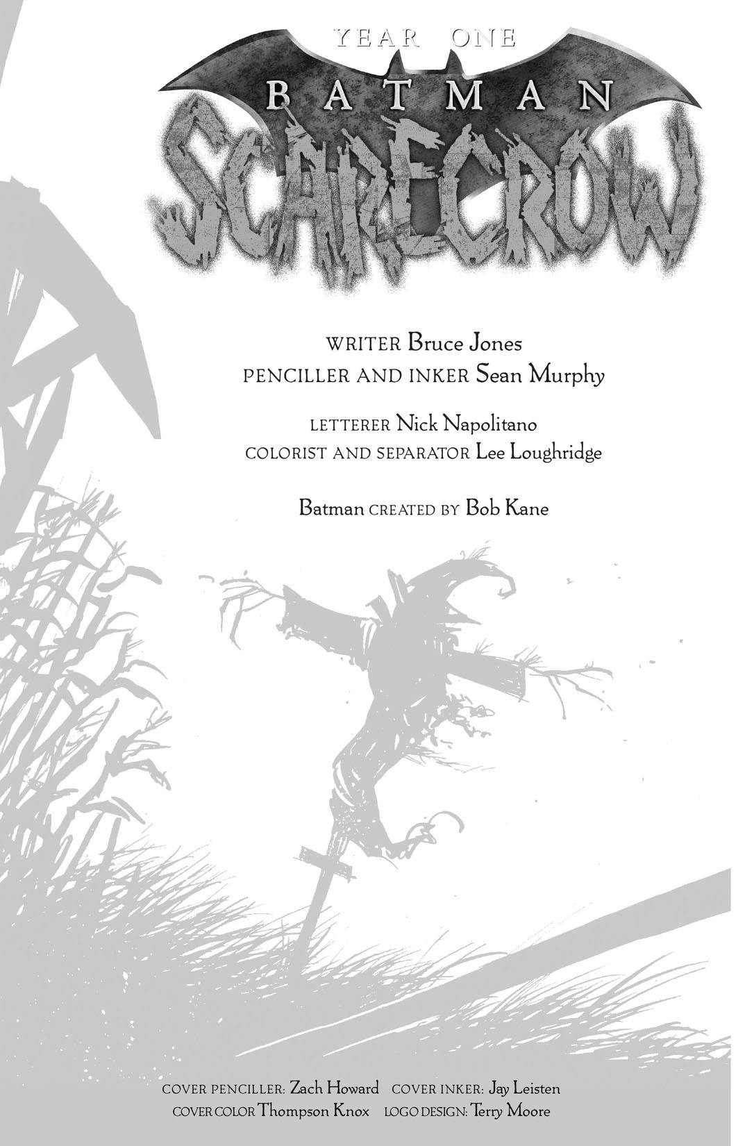 Year One: Batman/Scarecrow series preview1