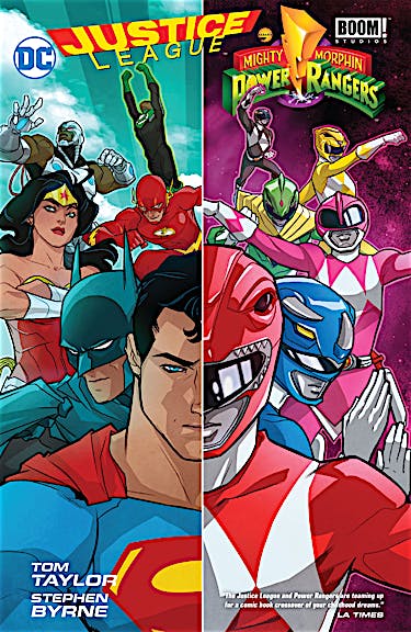 Justice League/Power Rangers preview images