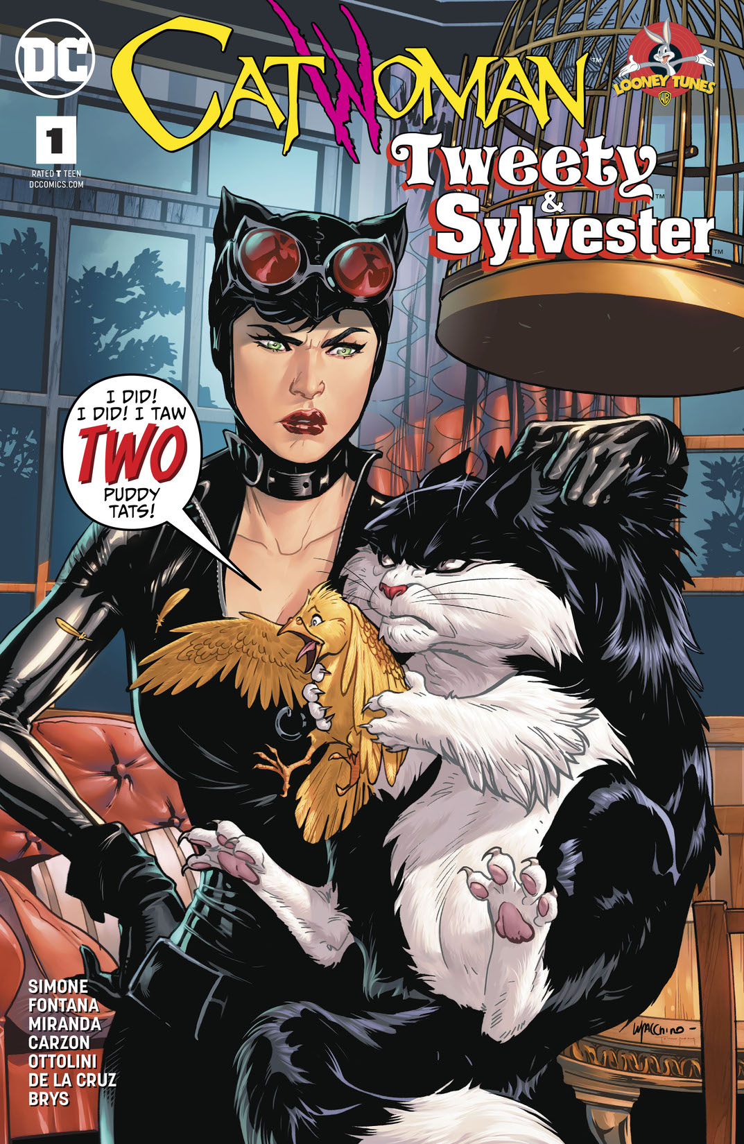Catwoman/Tweety and Sylvester #1 preview images