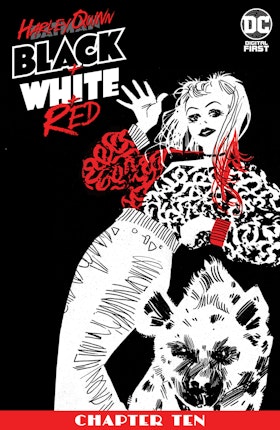Harley Quinn Black + White + Red #10