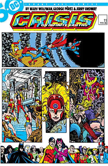 Crisis on Infinite Earths #11 preview images