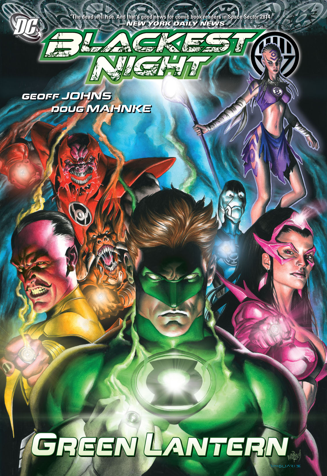 Blackest Night: Green Lantern preview images