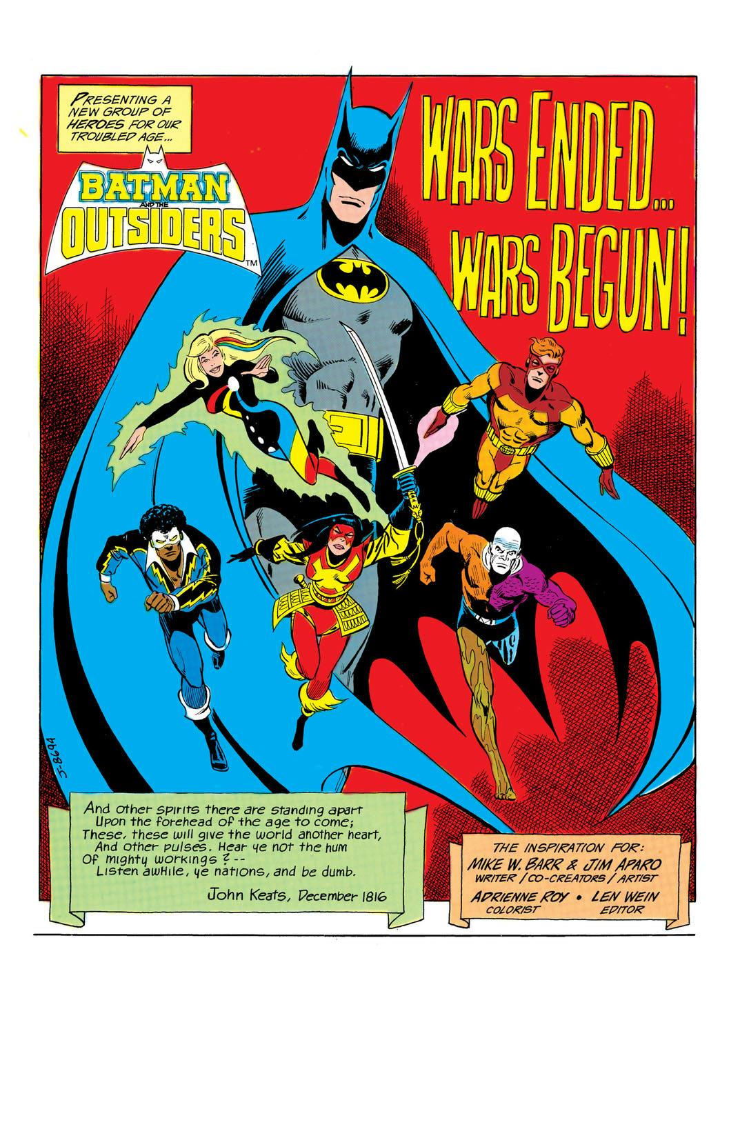 Batman and the Outsiders (1983-1987) series preview1