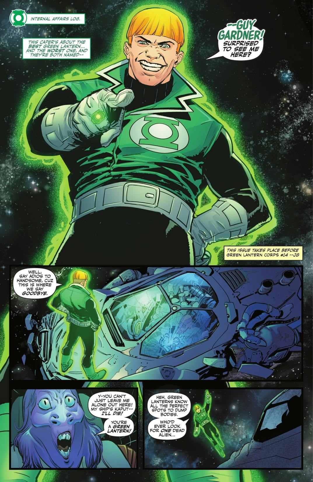 Tales of the Green Lantern Corps: Guy Gardner series preview2