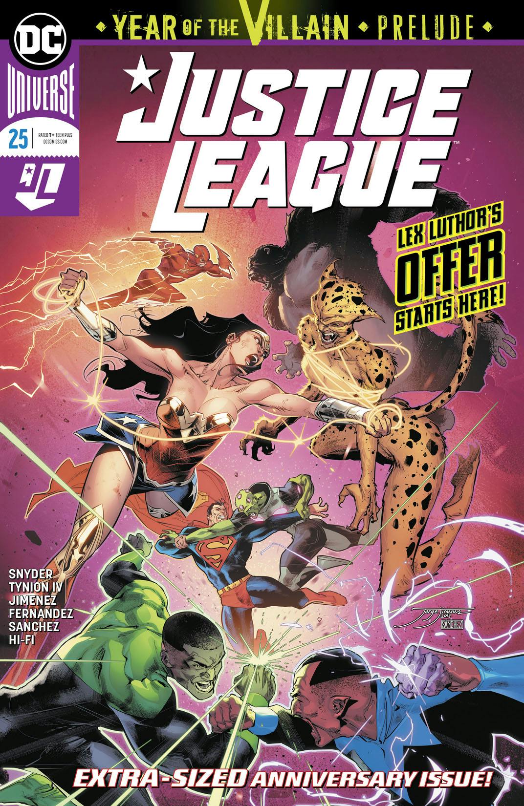 2018 Scott Snyder/Jorge Jimenez Justice League #25 NM DC 