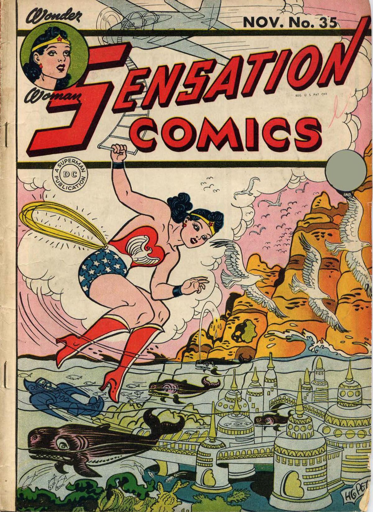 Sensation Comics #35 preview images
