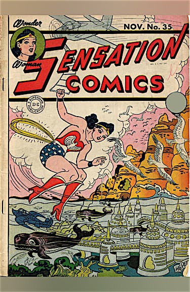 Sensation Comics #35 preview images