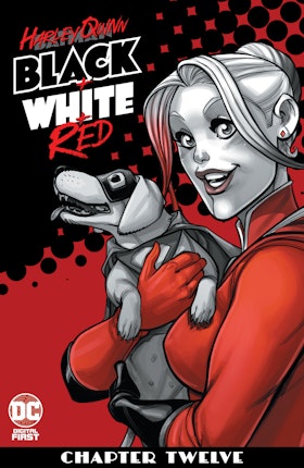 Harley Quinn Black + White + Red #12