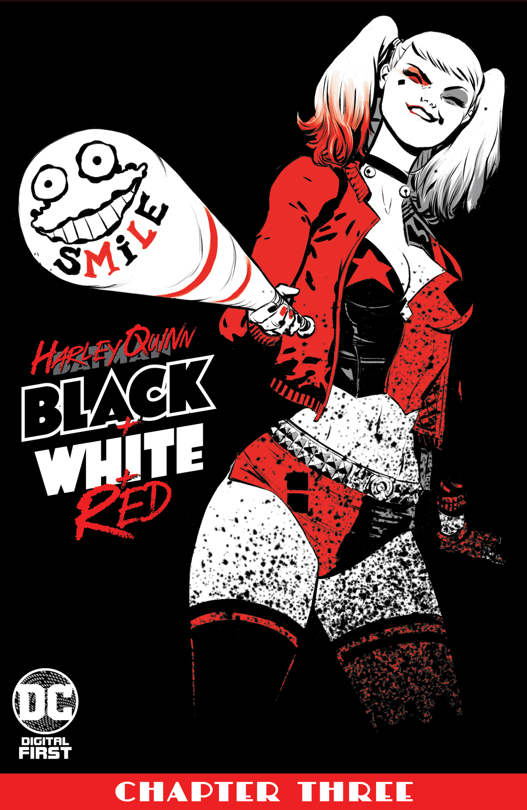 Harley Quinn Black + White + Red #3 preview images